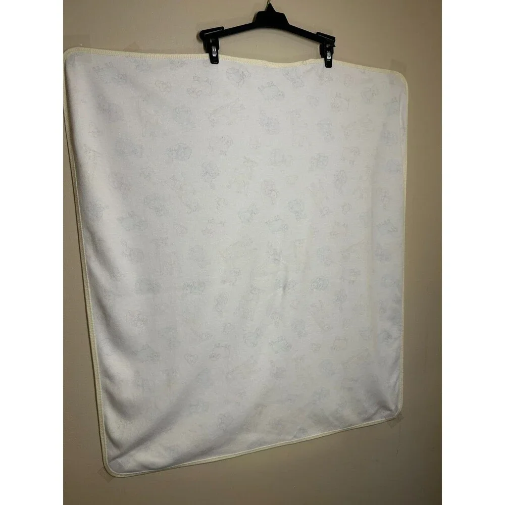 Carters Pastel Baby Blanket Duck Lamb Sheep Giraffe Bunny Rabbit Teddy Bear
